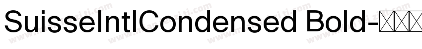 SuisseIntlCondensed Bold字体转换